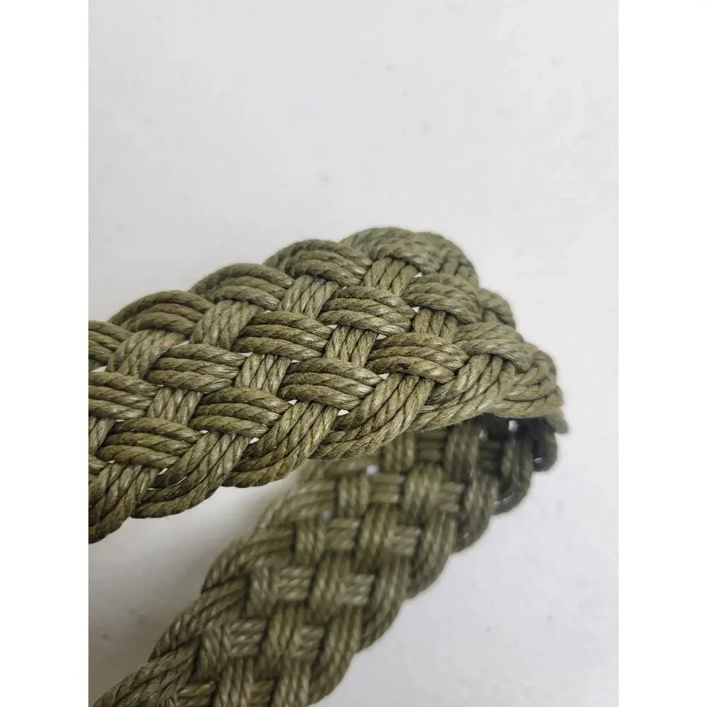 Macrame Green Minimalist Bohemian Hippie Festival‎ Braided Belt Women's Size 44